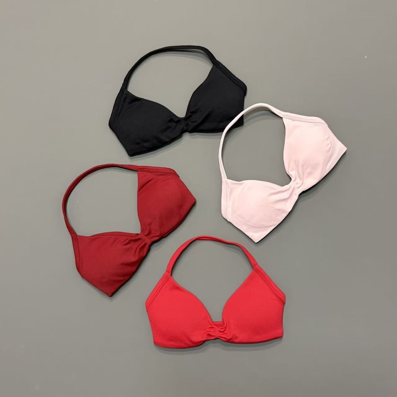 Women Halter Sports Bra V-Neck - مراجعة Sports Bra Racerback وسعره
