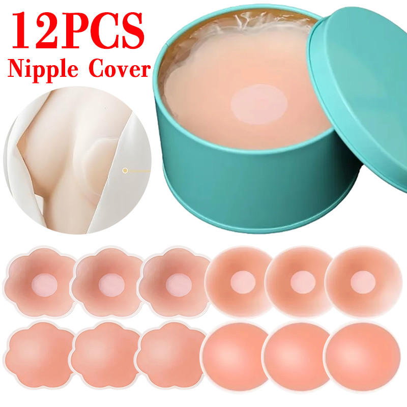6/12PCS Invisible Self Adhesiv - مراجعة Push Up Bra Silicone وسعره
