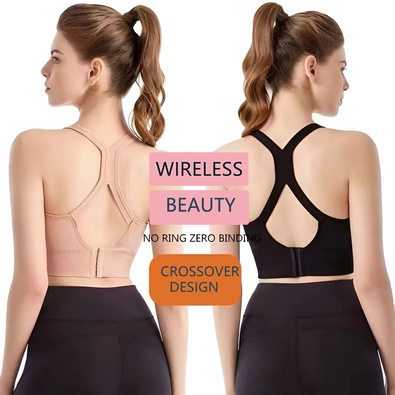 Women's Cross Back Sports Bra  - مراجعة Full Coverage Bra وسعره