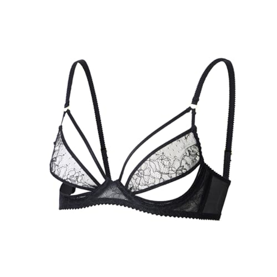 Faye Women's Sexy Lace Bra, Ba - مراجعة Demi Bra Balconette وسعره