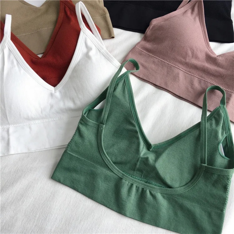 Women Sexy Crop Tops Bra Tube  - مراجعة T Shirt Bra Seamless وسعره