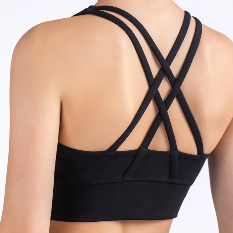 Summer Fashion Cross Back Wome - مراجعة Sports Bra Racerback وسعره