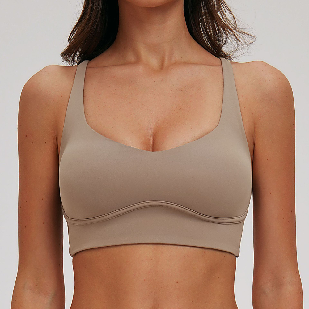 Sexy V-neck Sports Bra Yoga Un - مراجعة Sports Bra Racerback وسعره