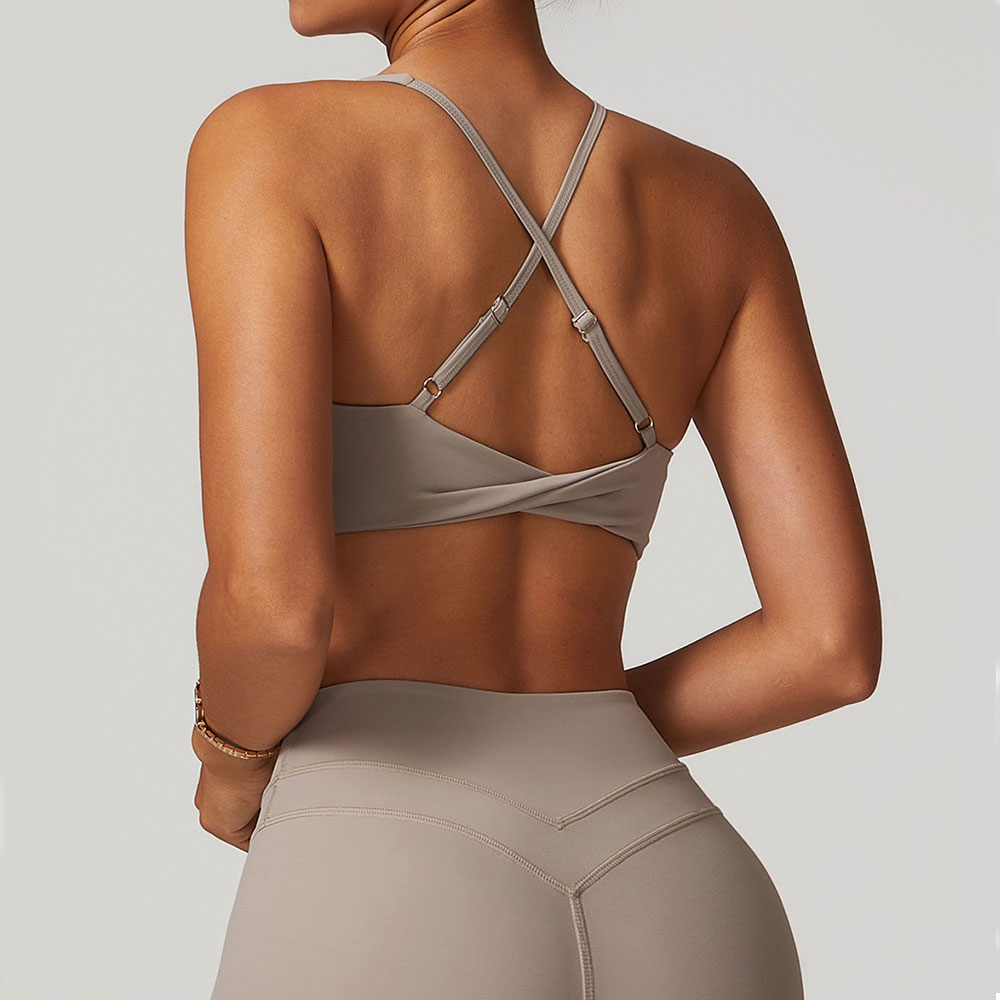 JUREN Sports Bra Women Fitness - مراجعة Plunge Bra Push Up وسعره