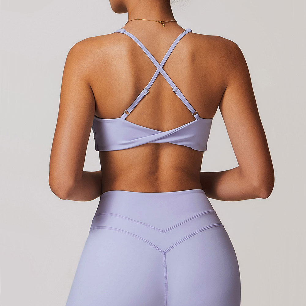 JUREN Sports Bra Women Fitness - مراجعة Plunge Bra Push Up وسعره