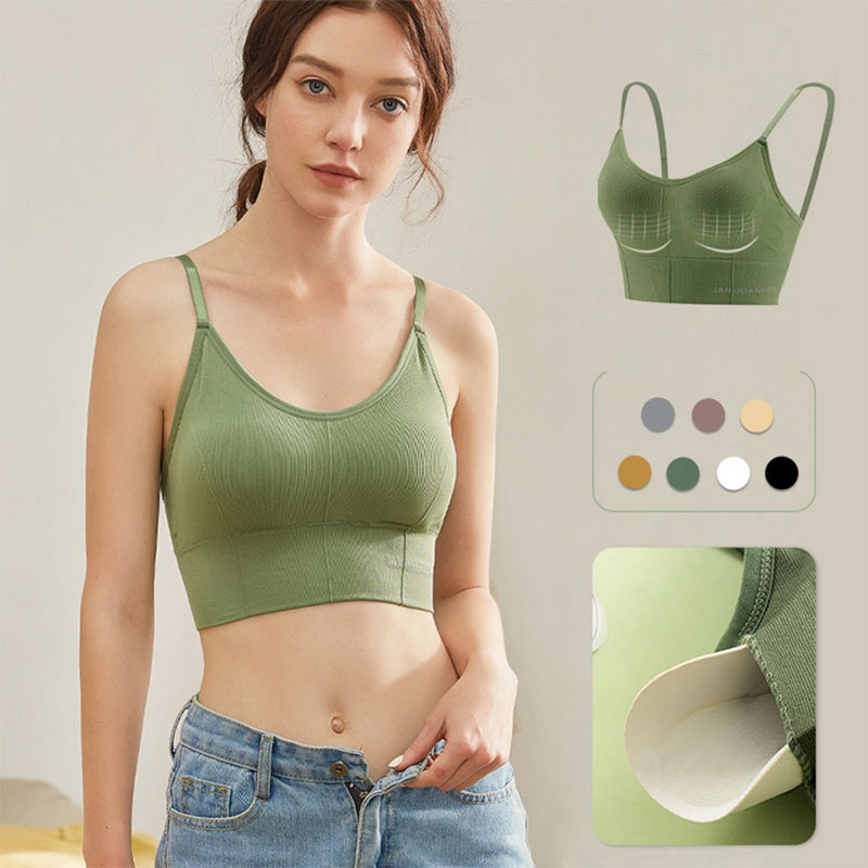 1PCS Adjustable Sports Bra wit - مراجعة T Shirt Bra Seamless وسعره