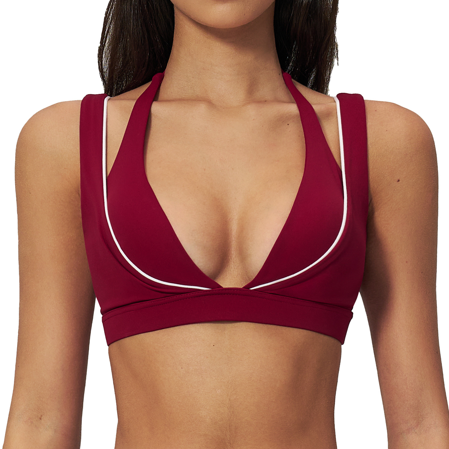 Yoga Underwear Women Sports Br - مراجعة Plunge Bra Push Up وسعره