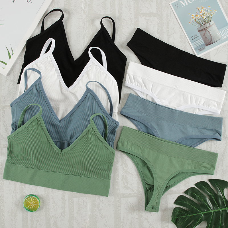 CHRLEISURE Women Underwear Set - مراجعة T Shirt Bra Seamless وسعره