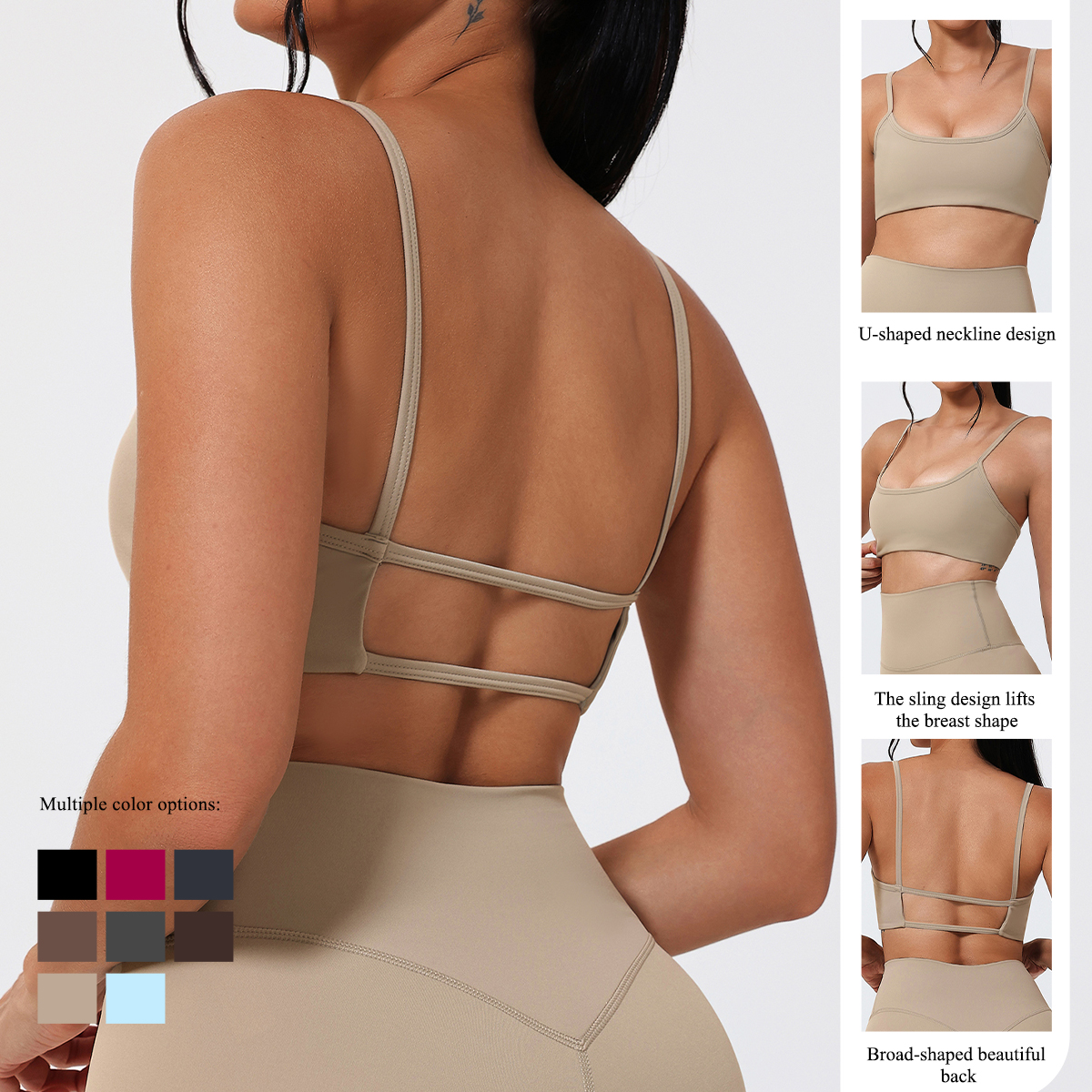 Ctenkevet Summer Backless Spor - مراجعة Sports Bra Racerback وسعره