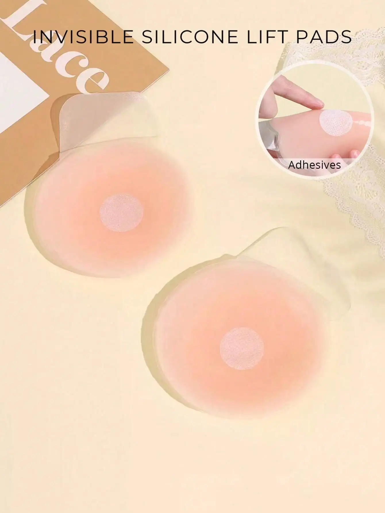 1 Pair Women's Silicone Breast - مراجعة Push Up Bra Silicone وسعره