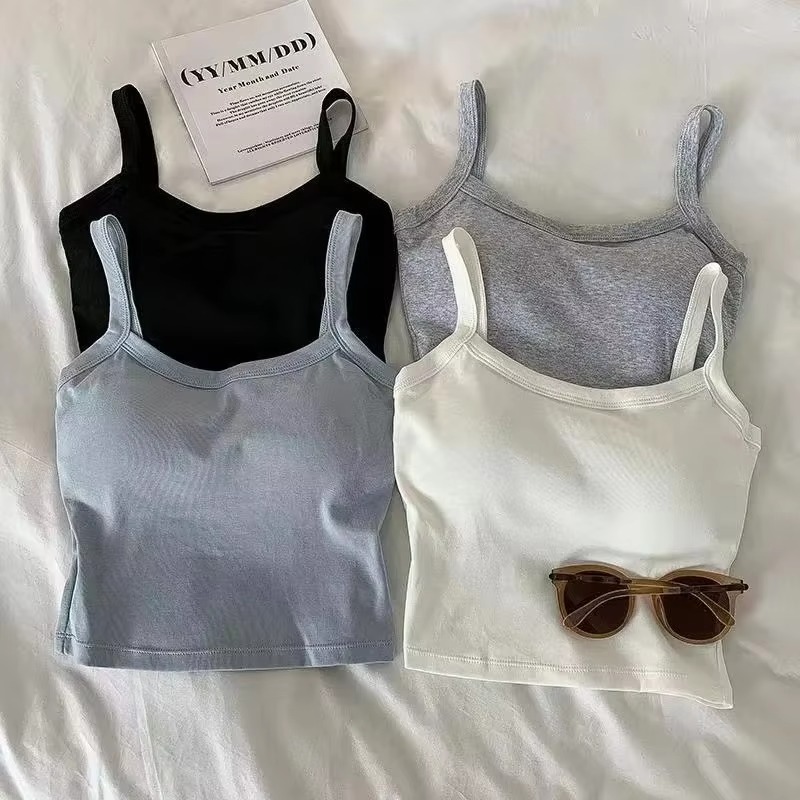 Crop Top Women Sexy Sleeveless - مراجعة T Shirt Bra Seamless وسعره