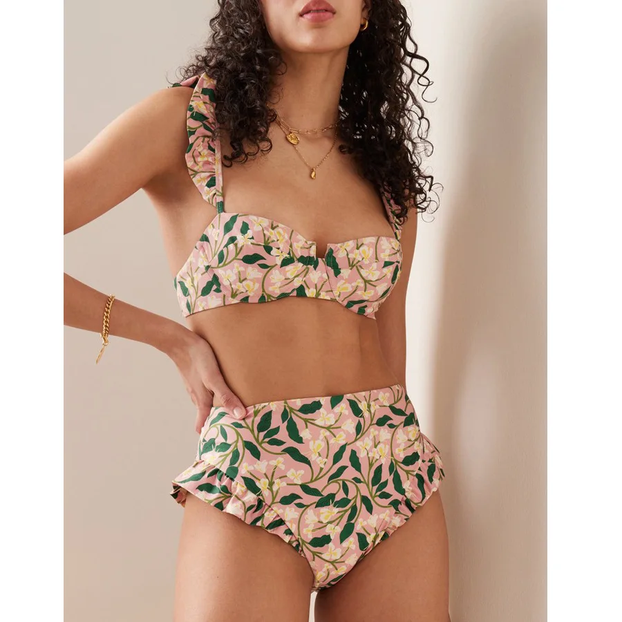 Floral Push-Up Padded Bra Ruff - مراجعة Underwire Bra Padded وسعره